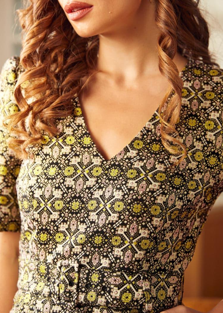 Cocktails At Golden Hour Fit-And-Flare Dress Product Image