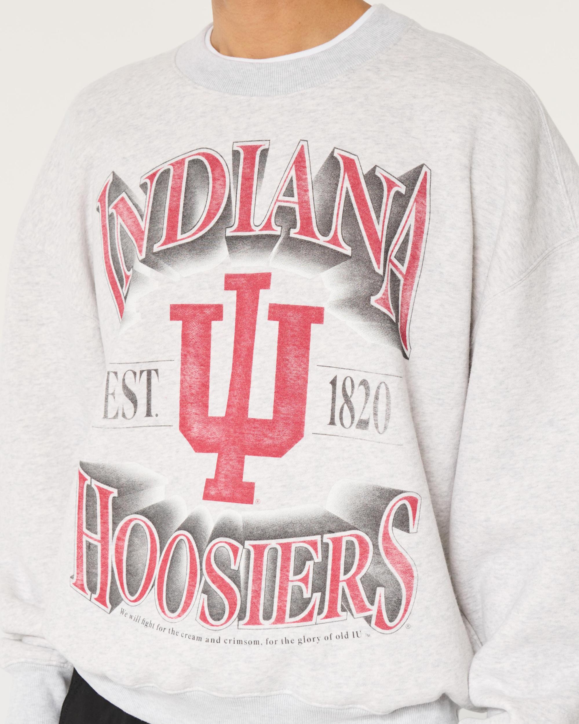 Boxy University of Oklahoma Sooners Graphic Crew Sweatshirt Product Image