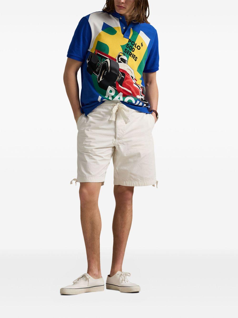 graphic-print polo shirt Product Image
