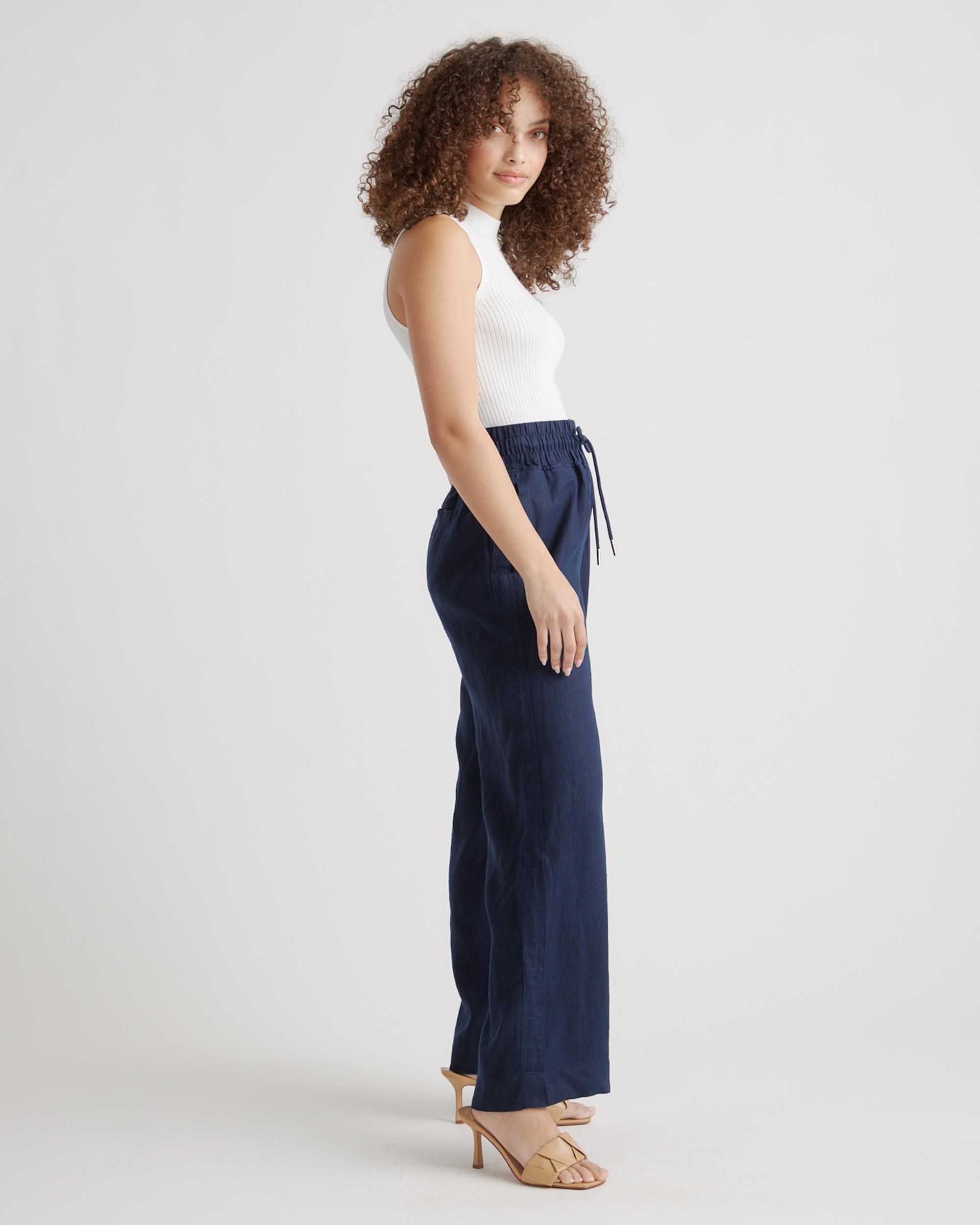 Quince | Women's 100% European Linen Wide Leg Pants Product Image