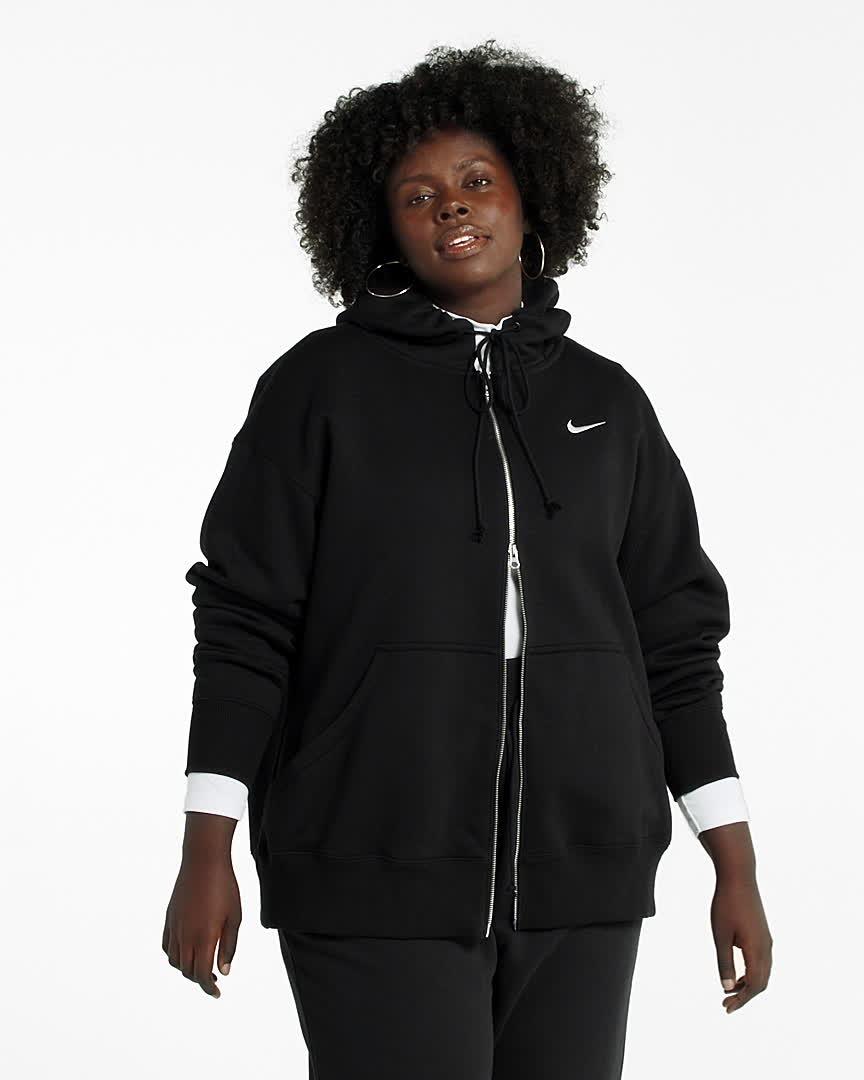 Nike Sportswear Phoenix Fleece Women's Oversized Full-Zip Hoodie (Plus Size) Product Image
