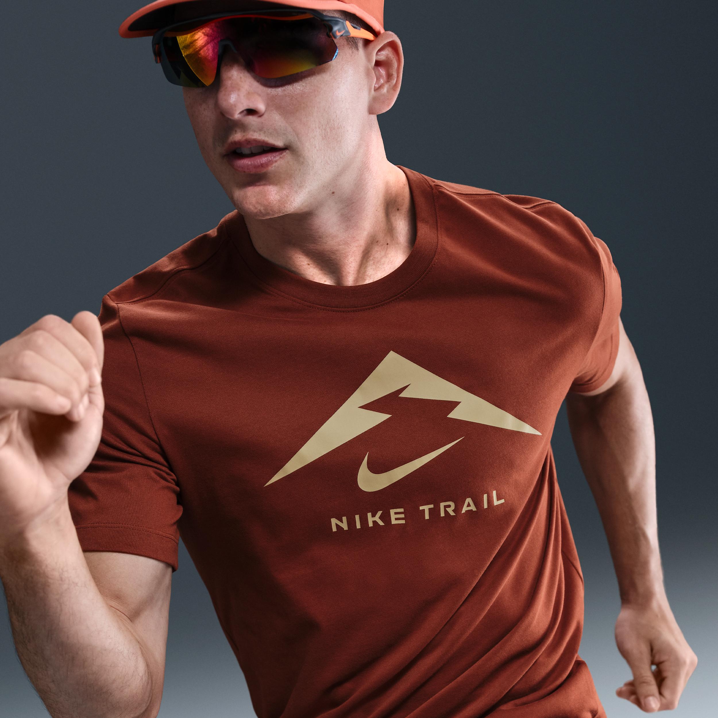 Nike Mens Dri-FIT Trail Running T-Shirt | FQ3914-245 Product Image