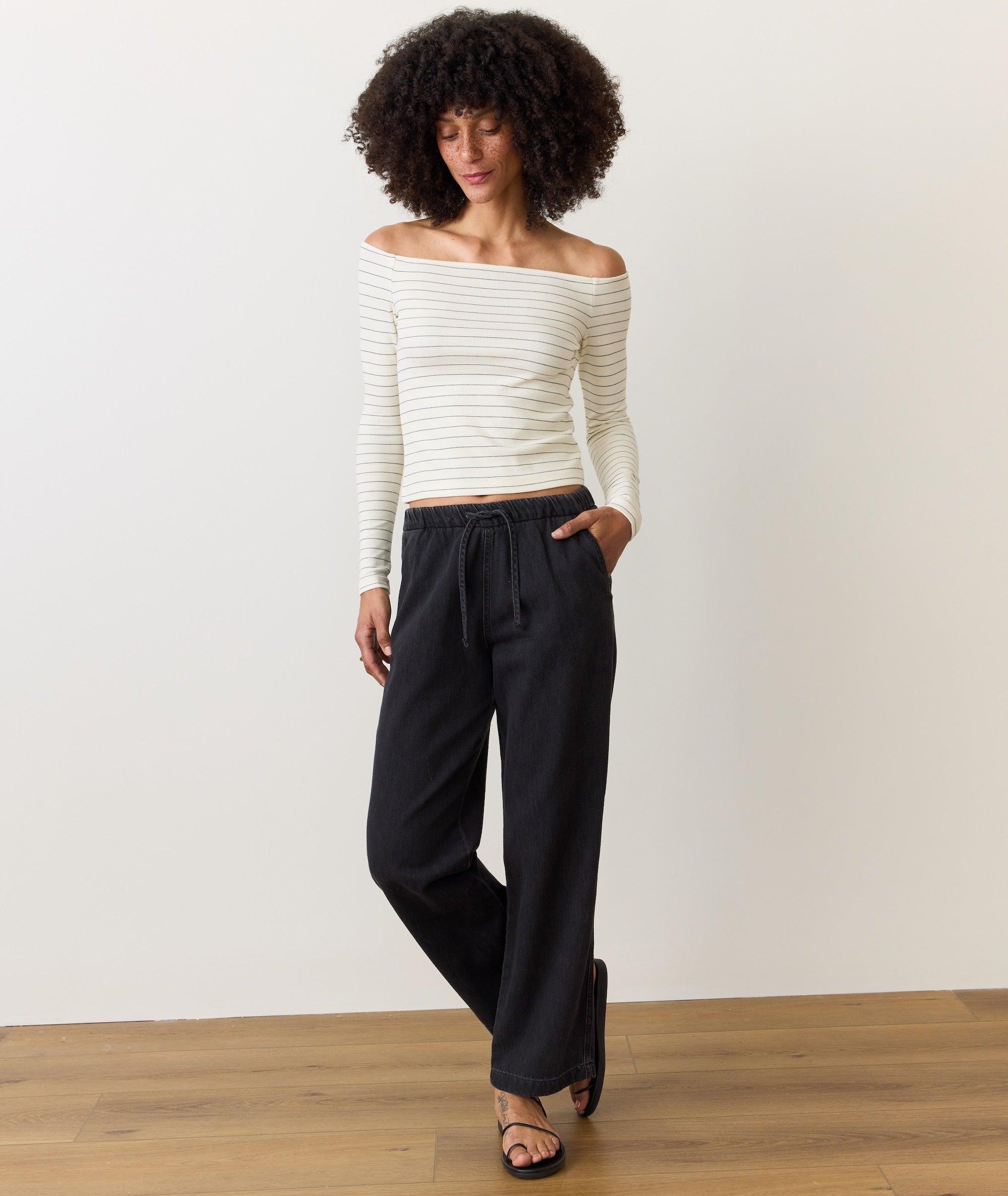 Lexi Rib Sun-In Off the Shoulder Top Product Image