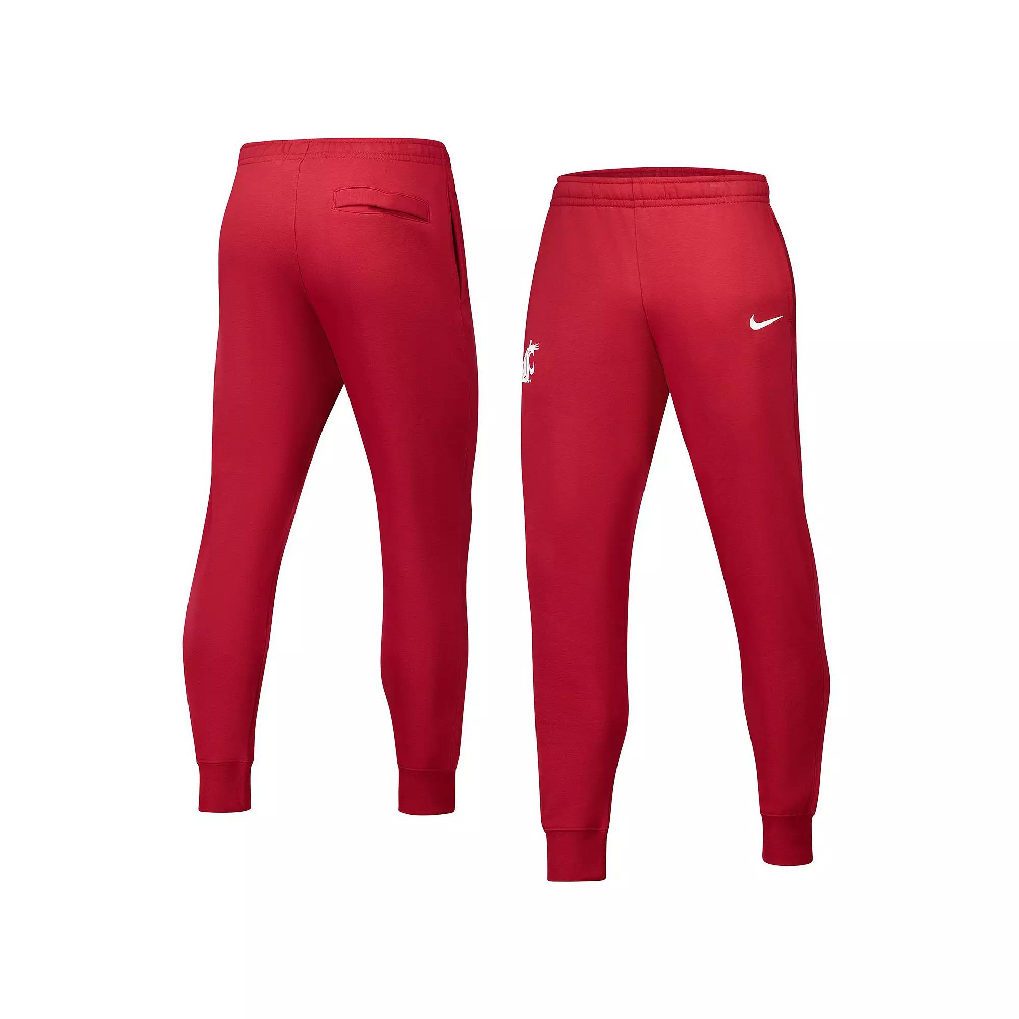 Men's Nike Crimson Washington State Cougars Club Fleece Pants,  Product Image