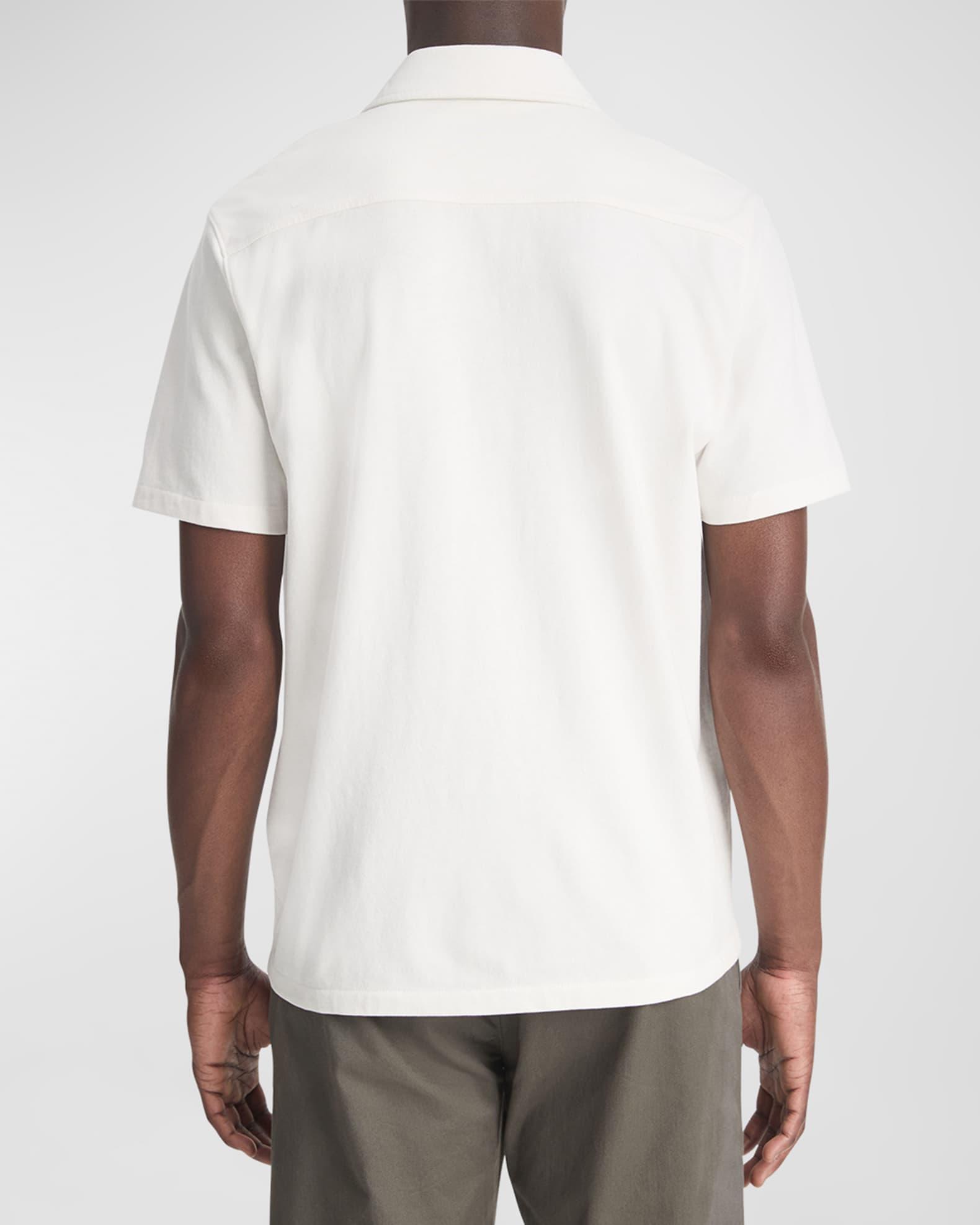 Men's Sueded Jersey Button-Down Shirt Product Image