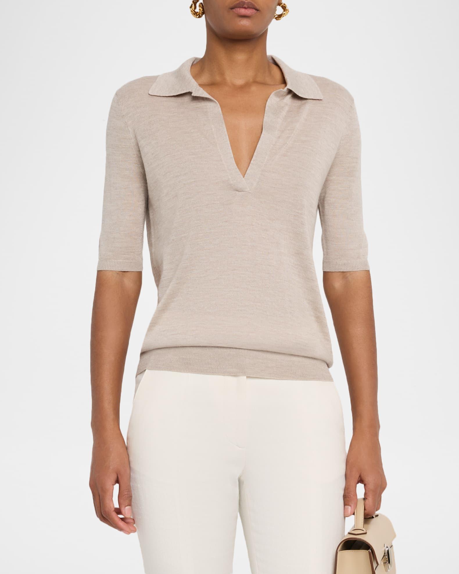 Frank Cashmere Polo Top  Product Image