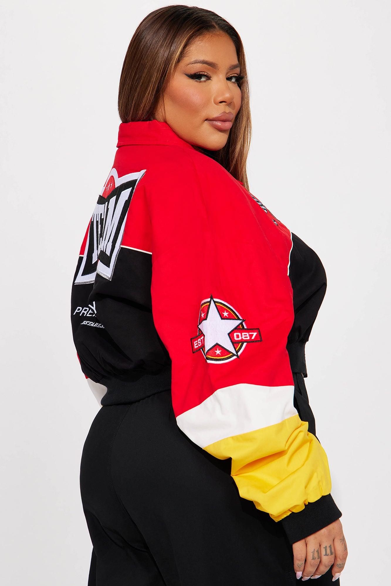 Need For Speed Bomber Jacket - Red/combo Female Product Image