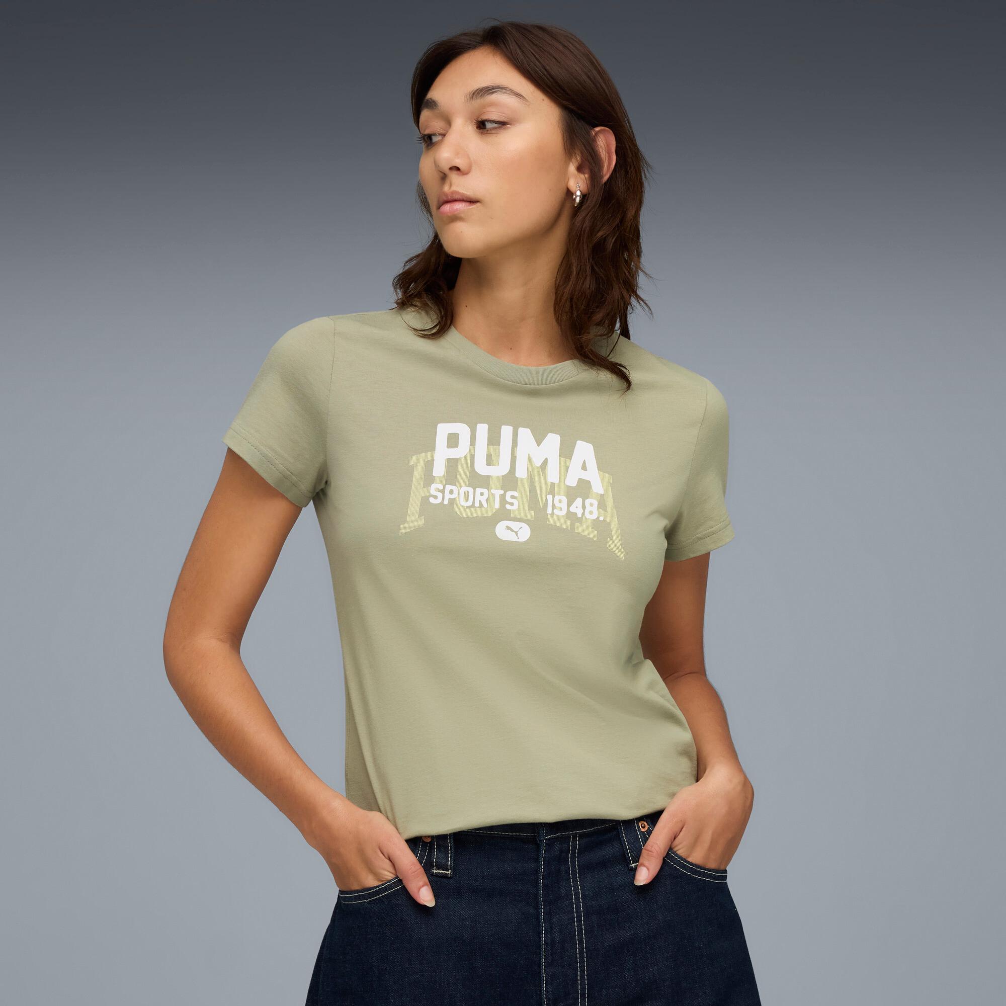 PUMA Graphic Varsity T-Shirt Women Product Image