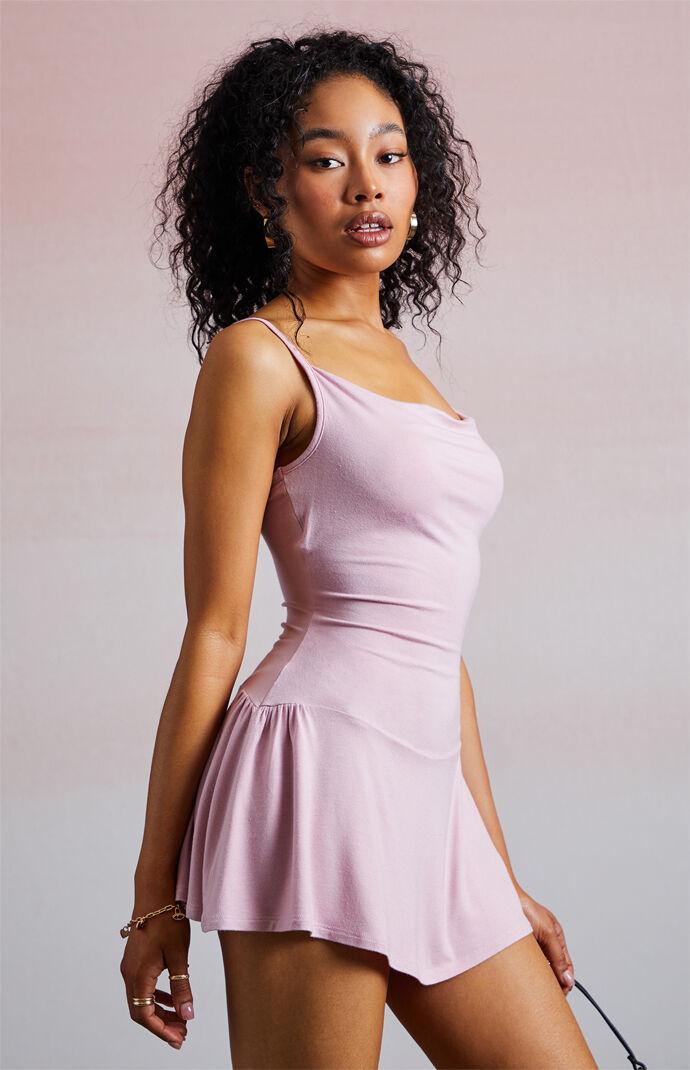 Luna Draped Knit Mini Dress Product Image