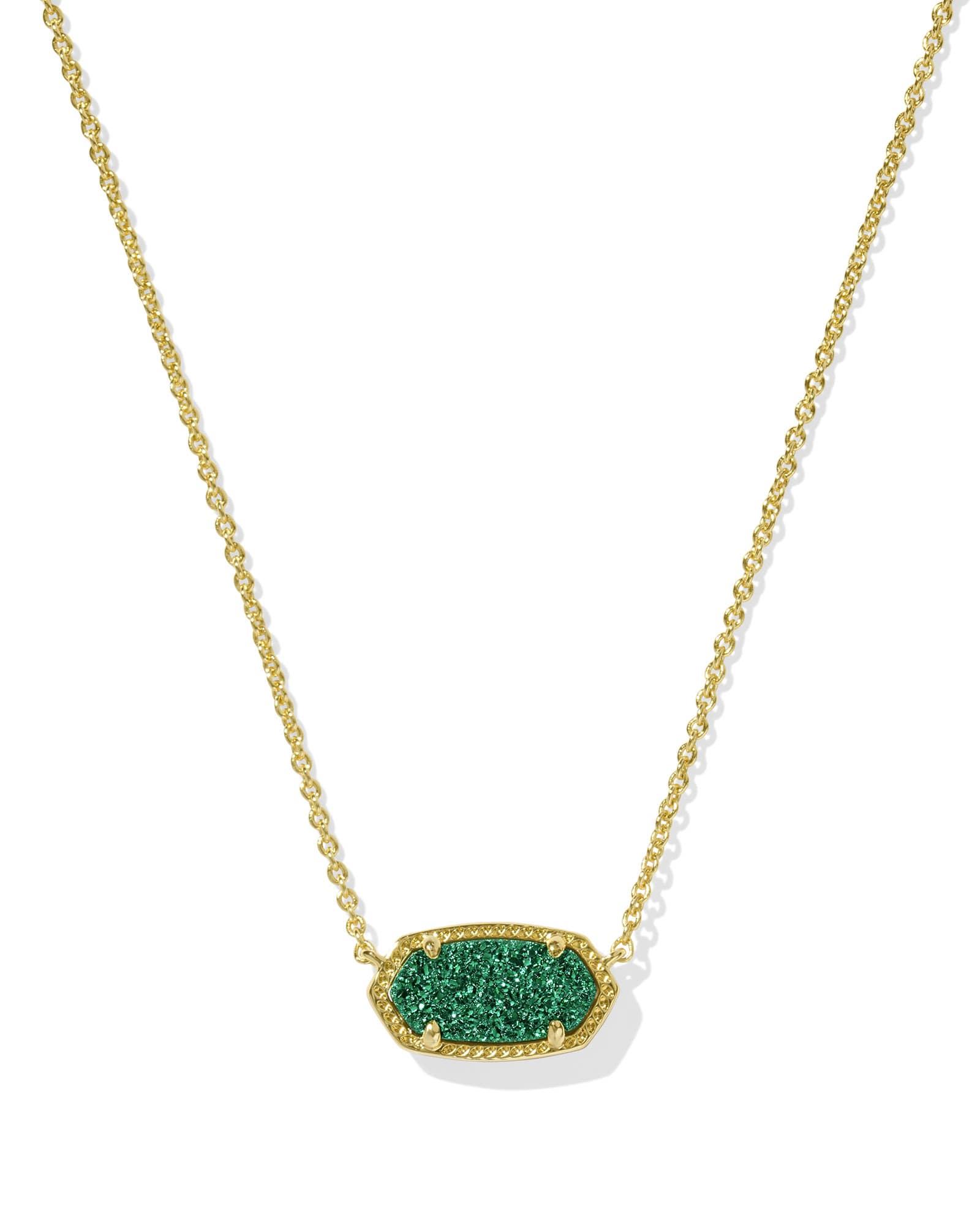 Kendra Scott Elisa Rose Gold Extended Length Pendant Necklace in Rose Gold | Drusy Product Image