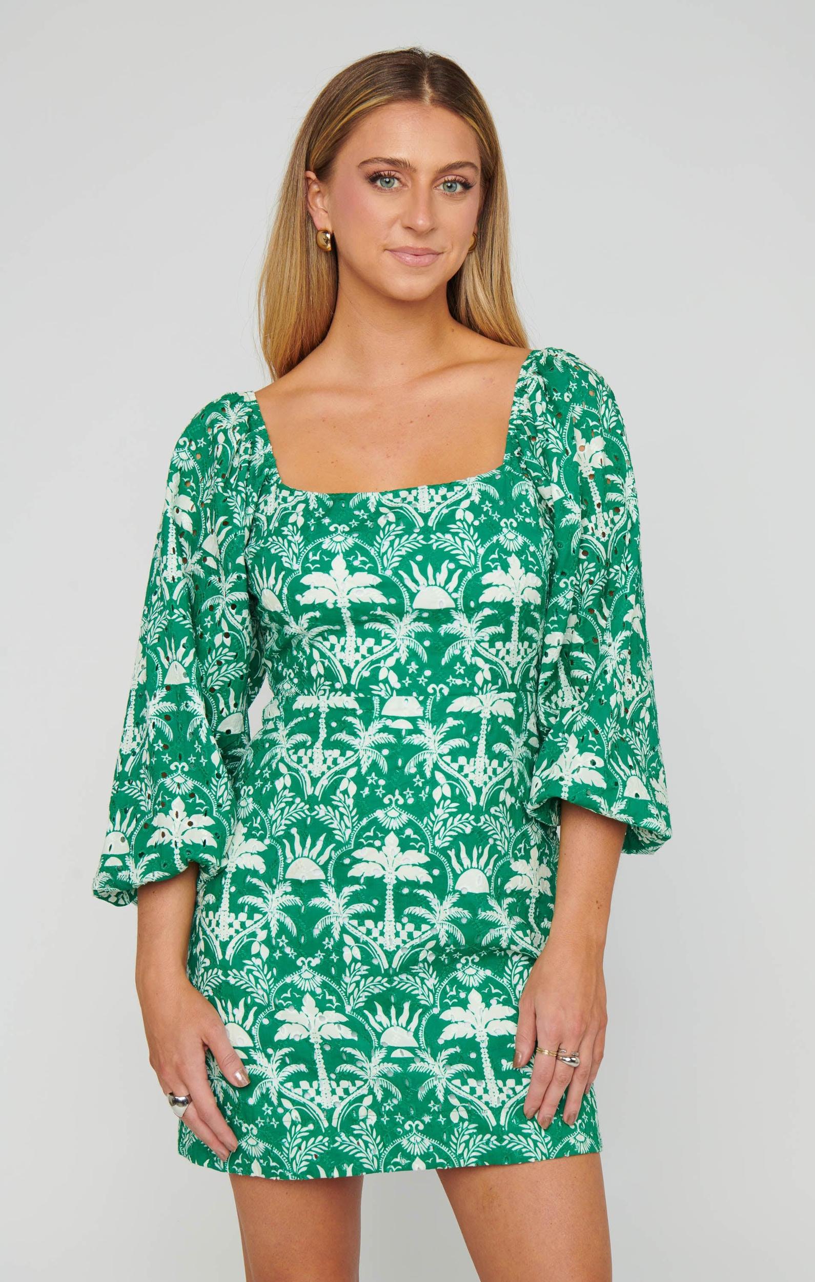 Tamara Tie Back Dress ~ Tiki Palms Product Image