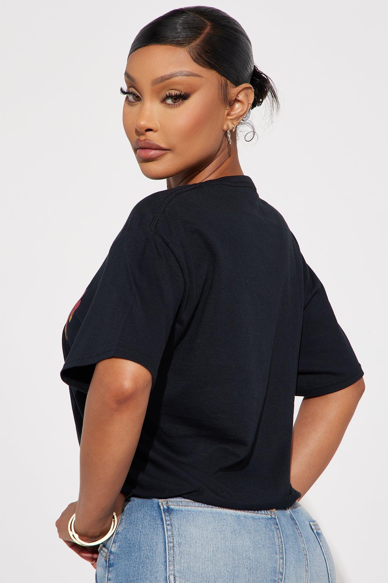 Budweiser King Of Beers Cropped Tee - Black Female Product Image