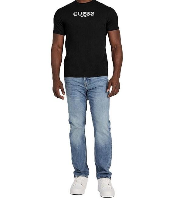 Guess Logo Embroidered Short Sleeve T-Shirt Product Image