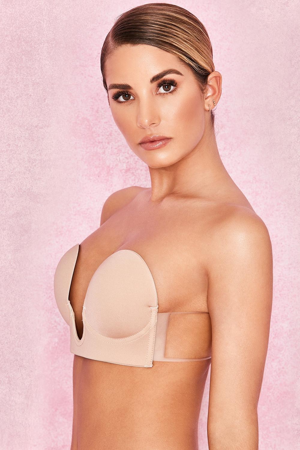  u plunge self adhesive bra - beige Product Image