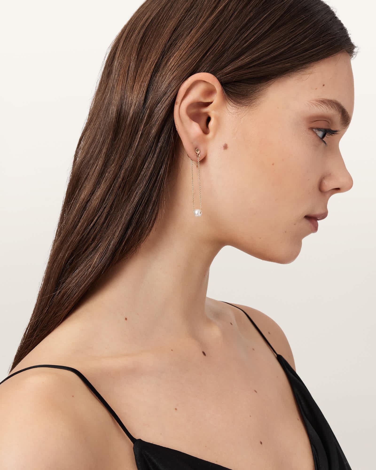 Lia Chunky Necklace WARM SILVER | ALLSAINTS US Product Image