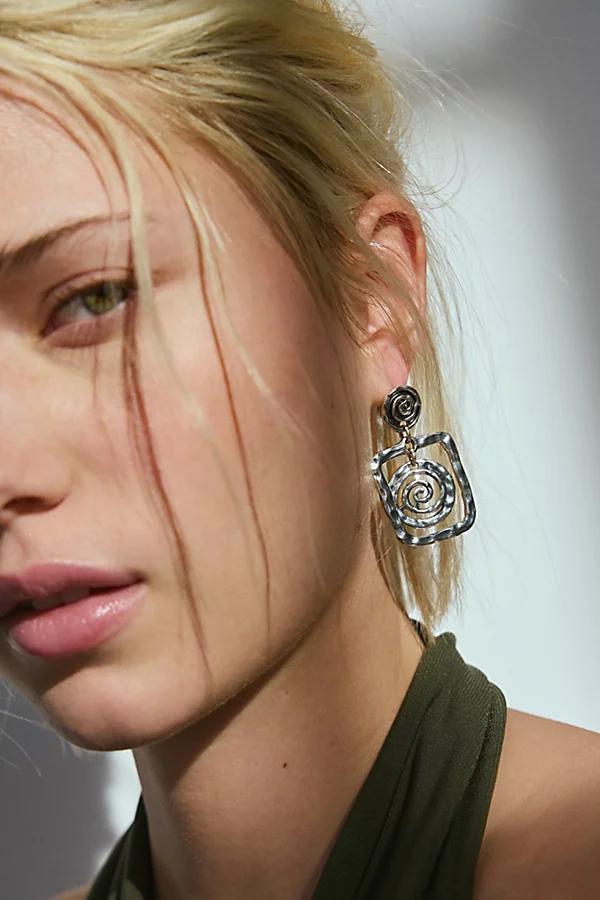 Statement Swirl Drop Earring Womens at Urban Outfitters Product Image