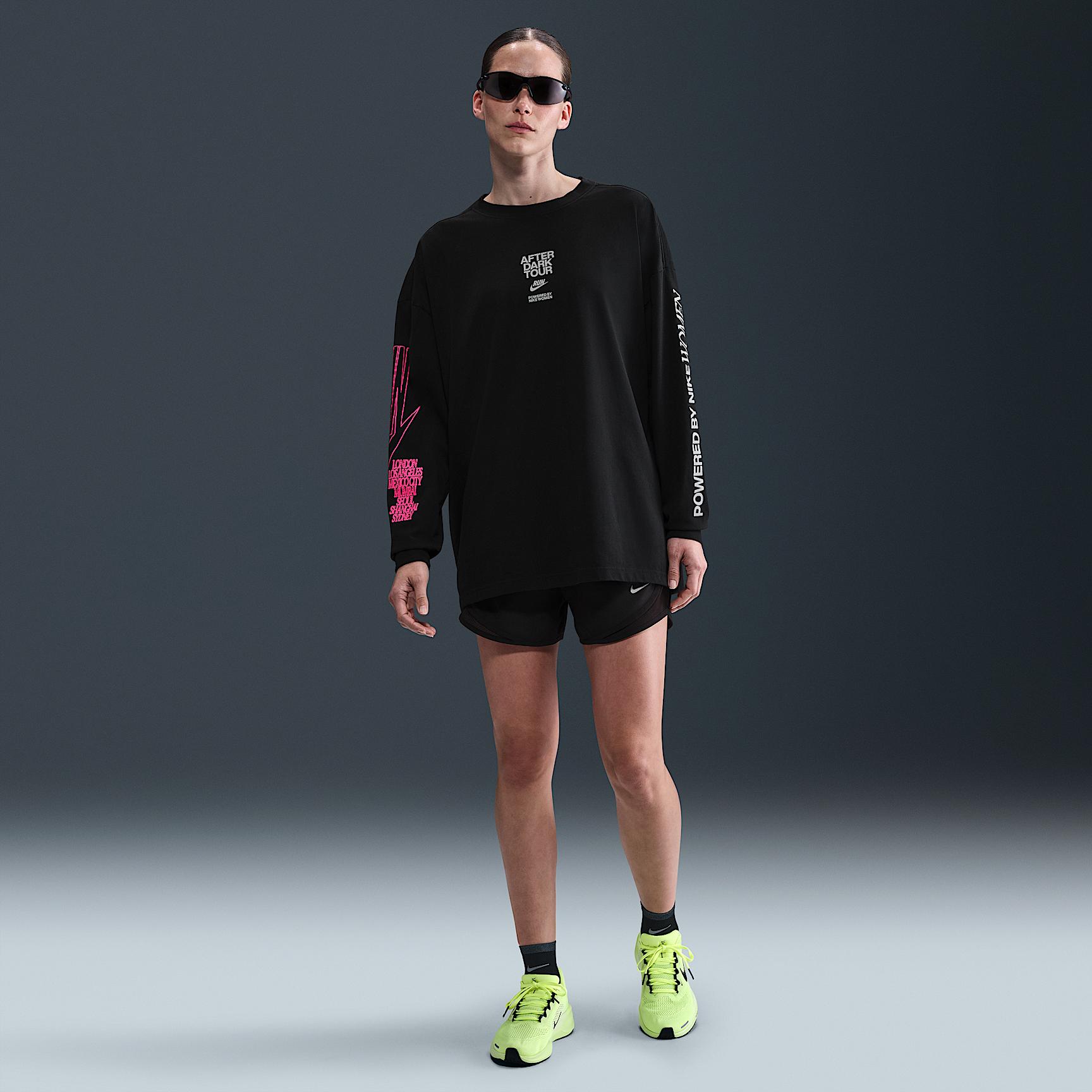 Nike After Dark Tour Women's Oversized Long-Sleeve Graphic T-Shirt Product Image