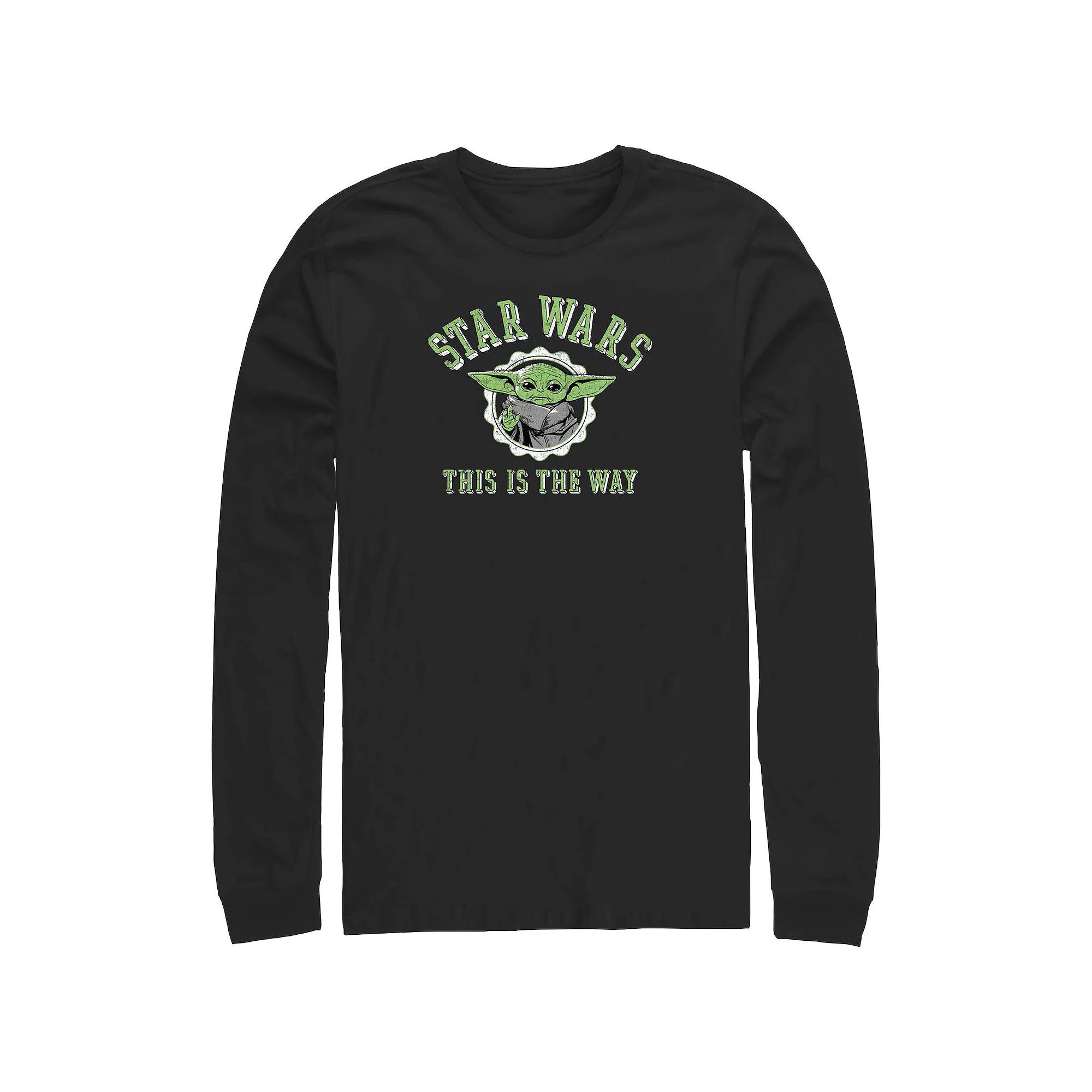 Big & Tall Star Wars The Mandalorian Grogu This Is The Way Long Sleeve Graphic Tee, Men's,  Product Image
