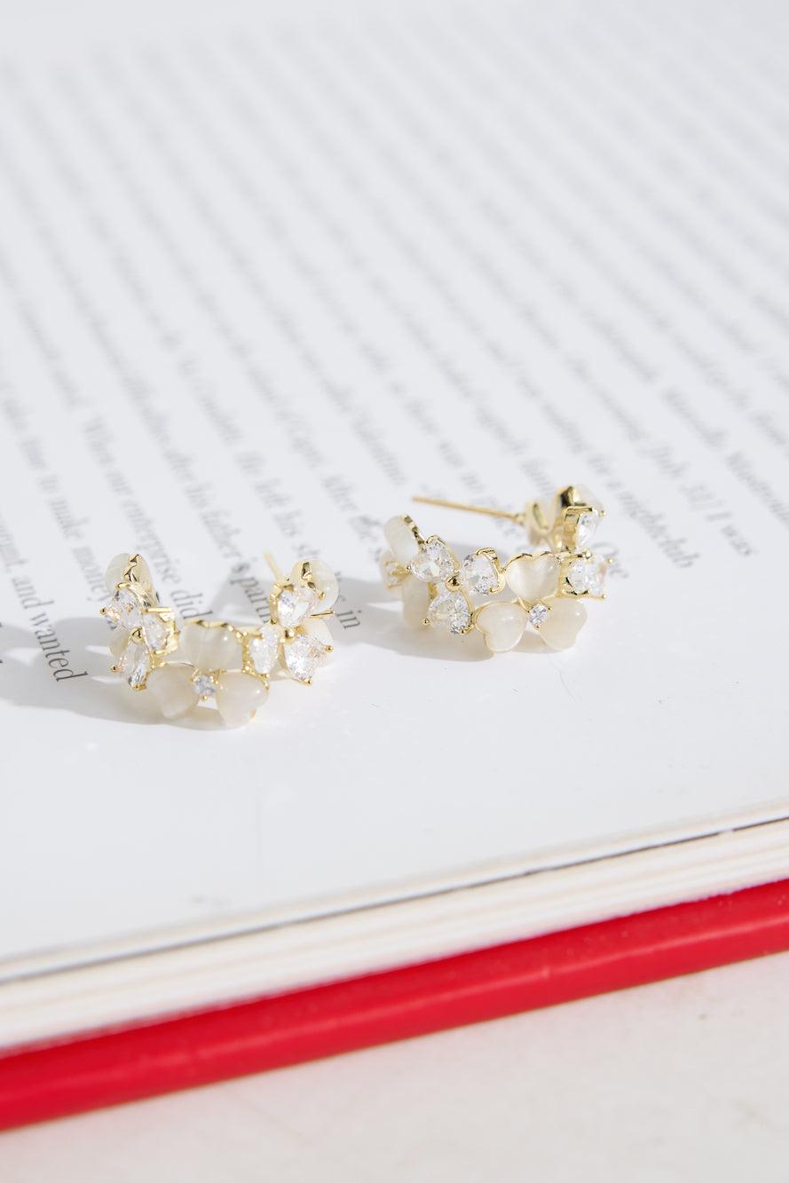 18k Gold Plated Mystique Earrings Gold Product Image