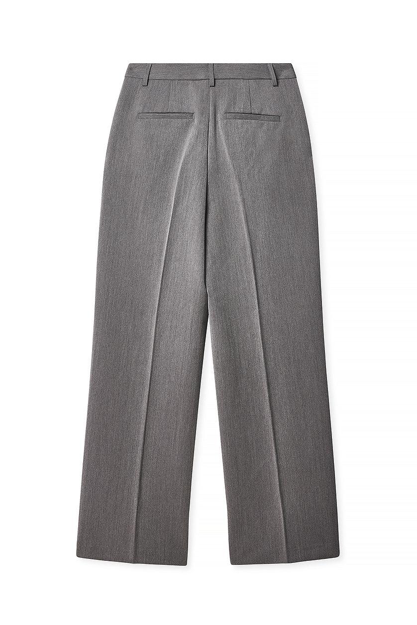 Wide High Waist Suit Pants Product Image