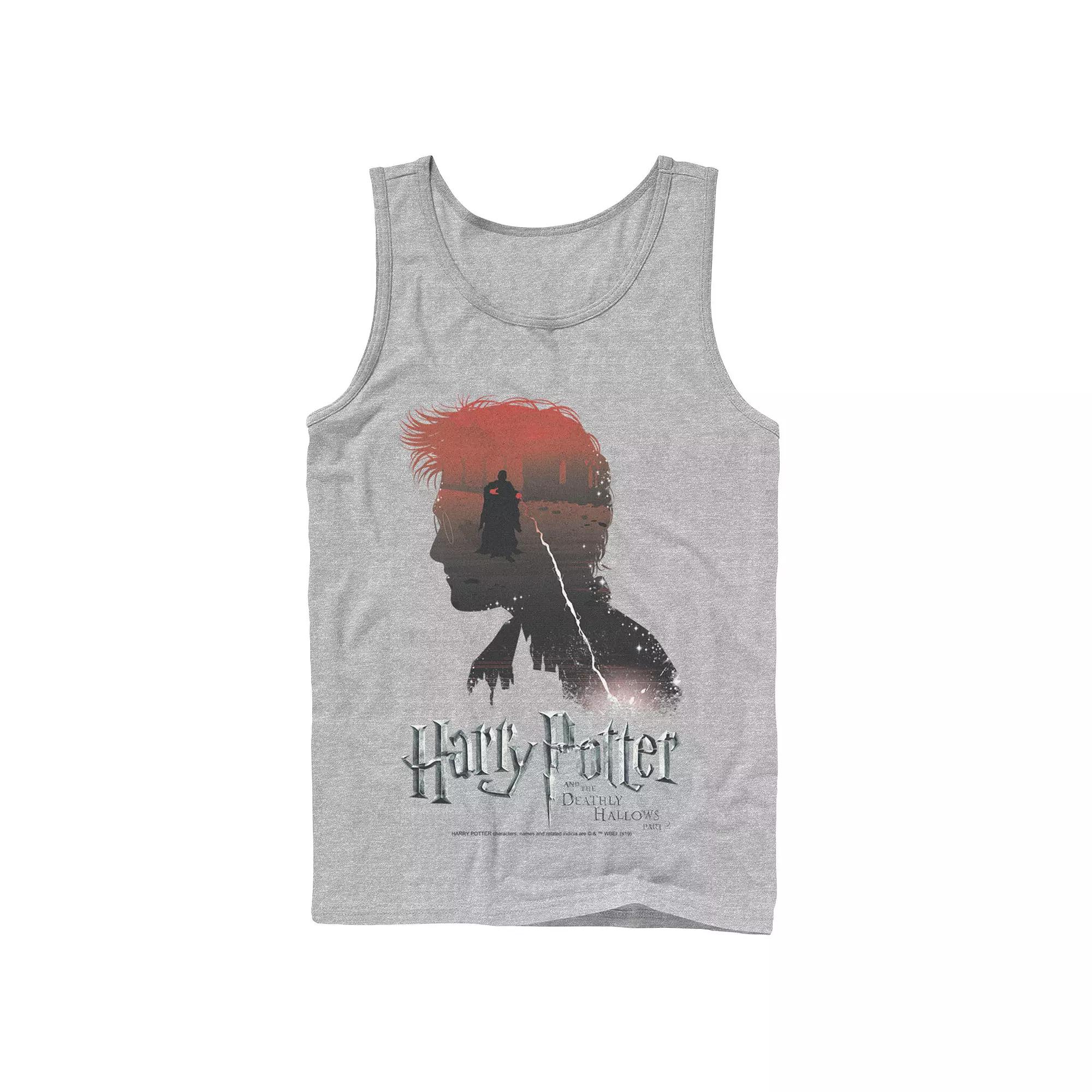Men's Harry Potter Deathly Hallows Voldemort Silhouette Fill Tank Top,  Product Image