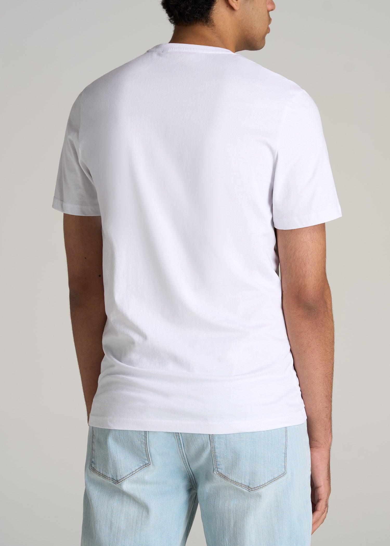 The Everyday Regular Fit Crewneck T-Shirt for Tall Men in White Male Product Image