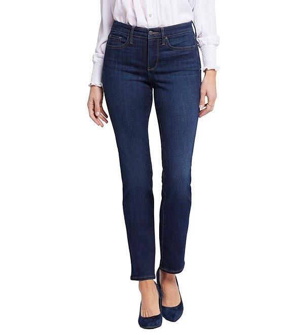 NYDJ Sheri Slim Mid Rise Stretch Denim Jeans Product Image