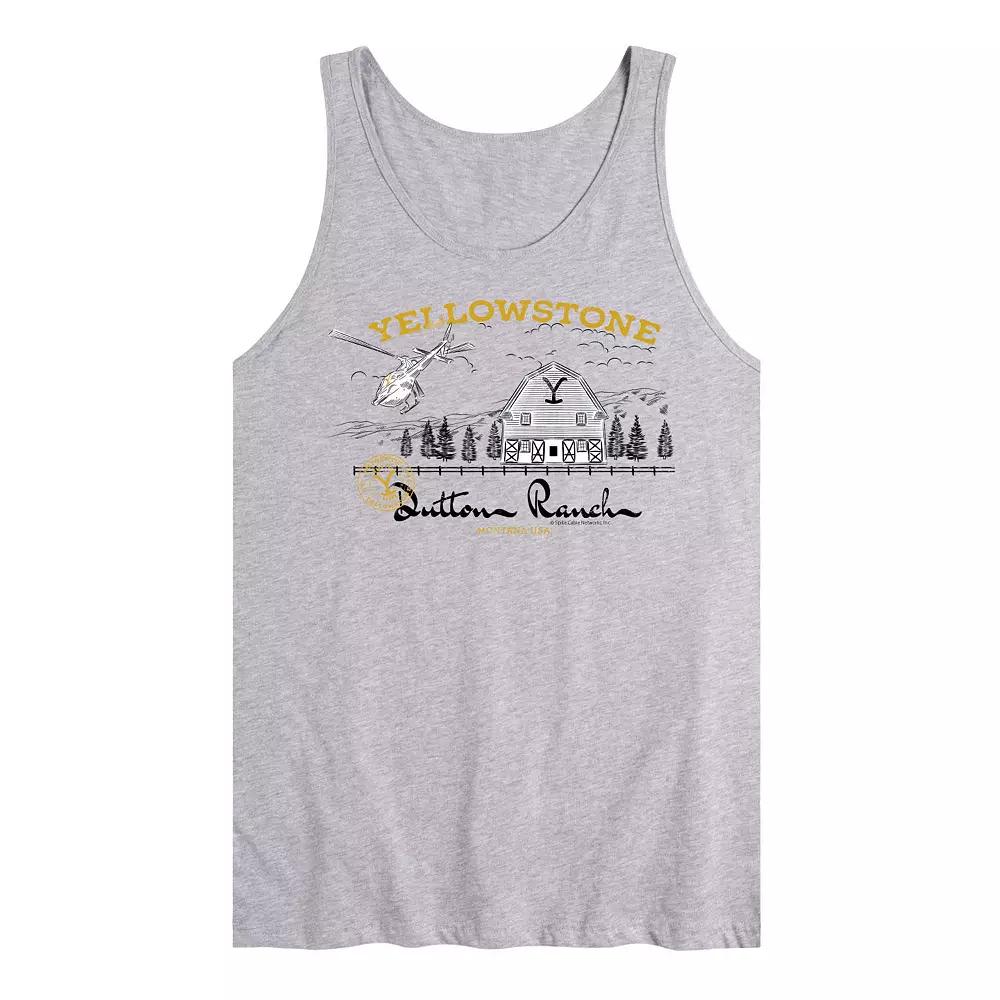 Men's Yellowstone Dutton Ranch Graphic Tank Top,  Product Image