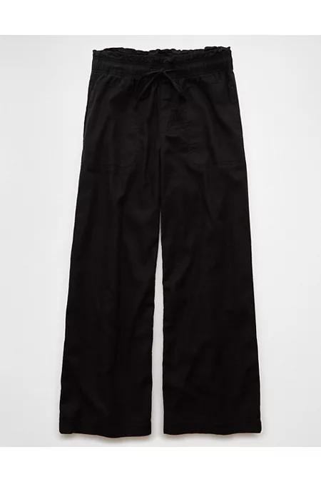 AE Dreamy Drape Linen-Blend Pull-On Pant Womens Product Image