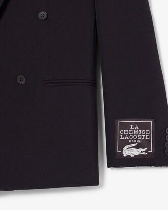 Runway Double Breasted Wool Twill Blazer Product Image