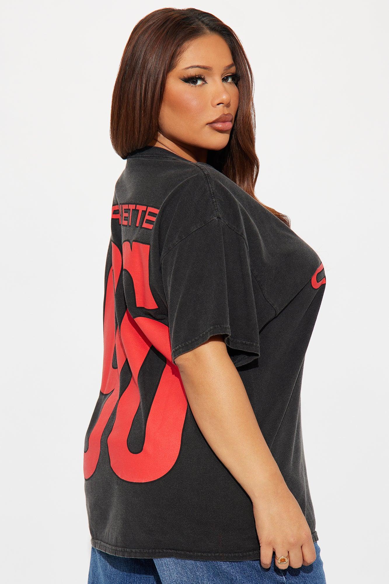 Corvette 96 Washed Front And Back Graphic Tee - Black Wash Female Product Image