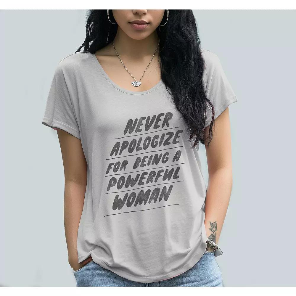 Junior's Grayson Threads Never Apologize Graphic Tee, Women's,  Product Image