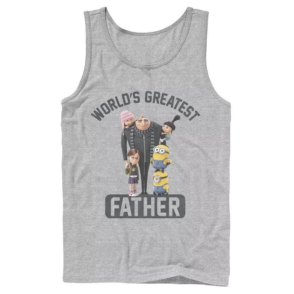 Men's Despicable Me Minions "World's Greatest Father" Tank Top,  Product Image