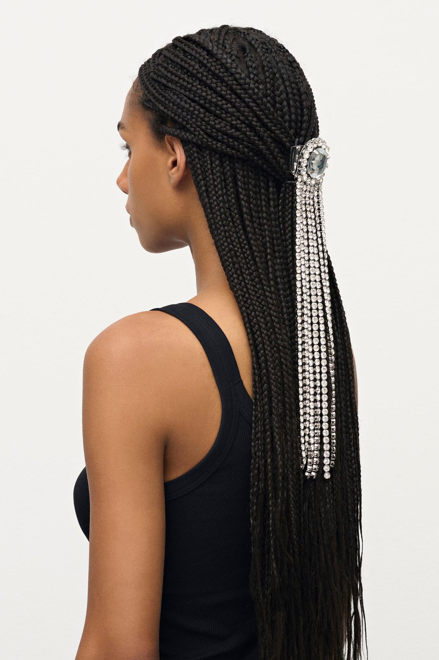 Crystal Fringe Ponytail Holder Product Image