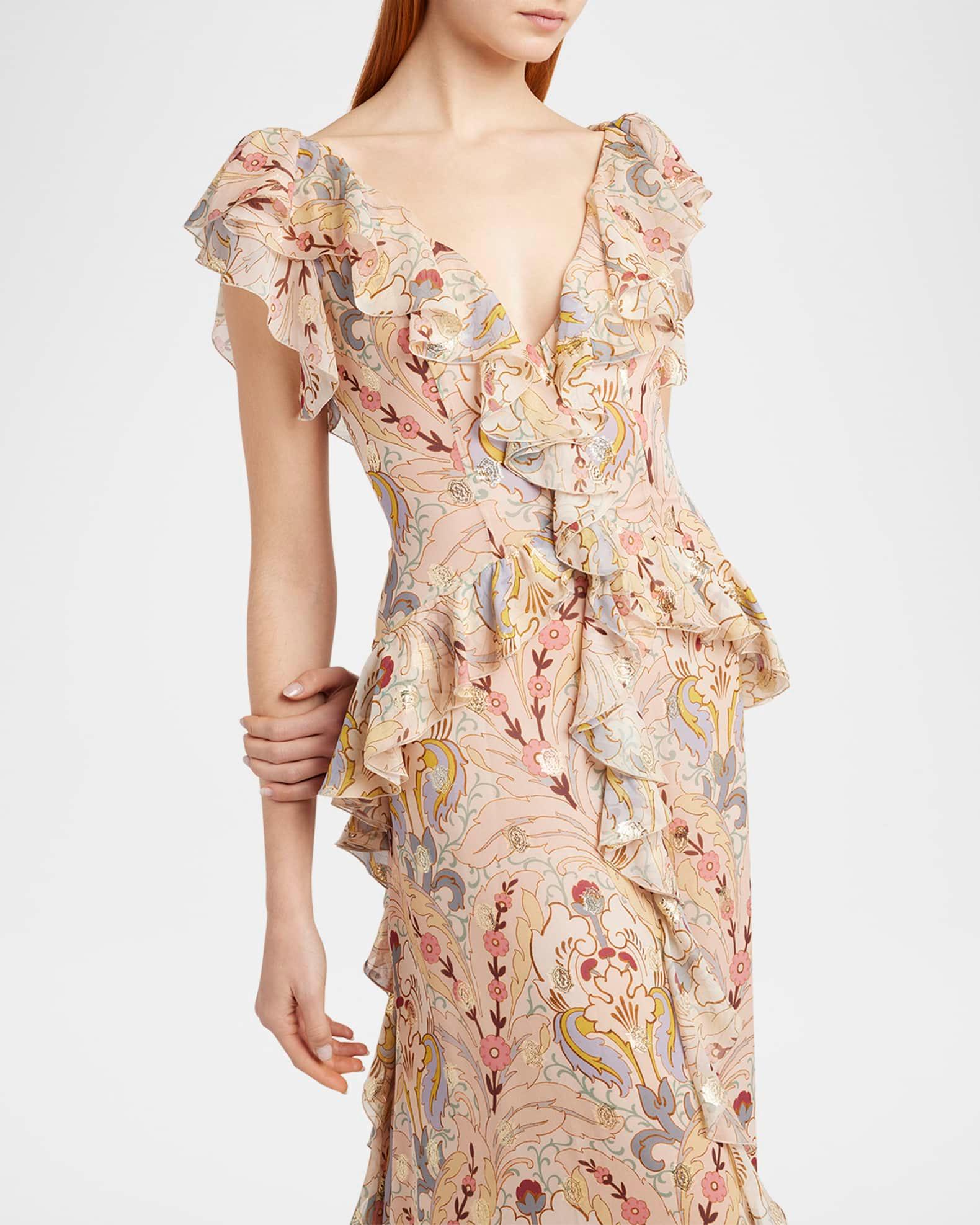 Fiesta Fil Coupe Ruffle Gown Product Image