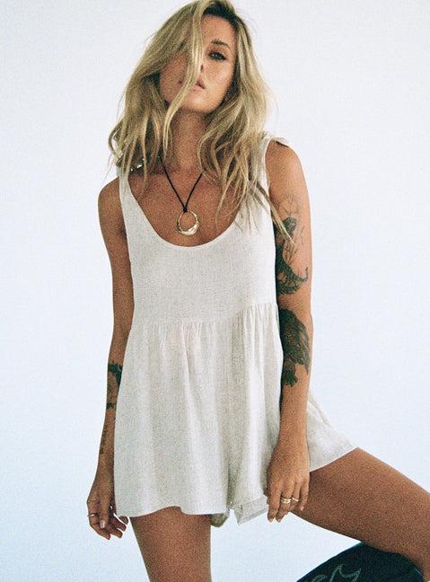Tay Romper Beige Product Image