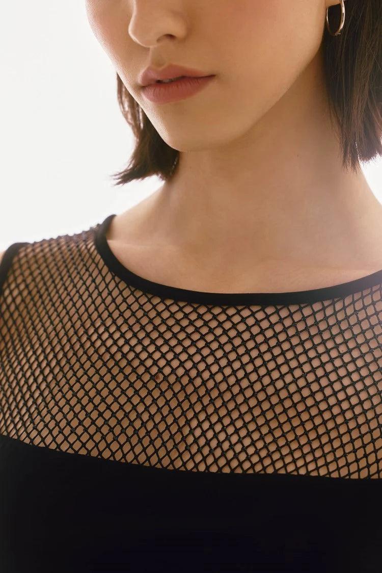 Silky Knit Sleeveless Culotte Jumpsuit- Black Product Image