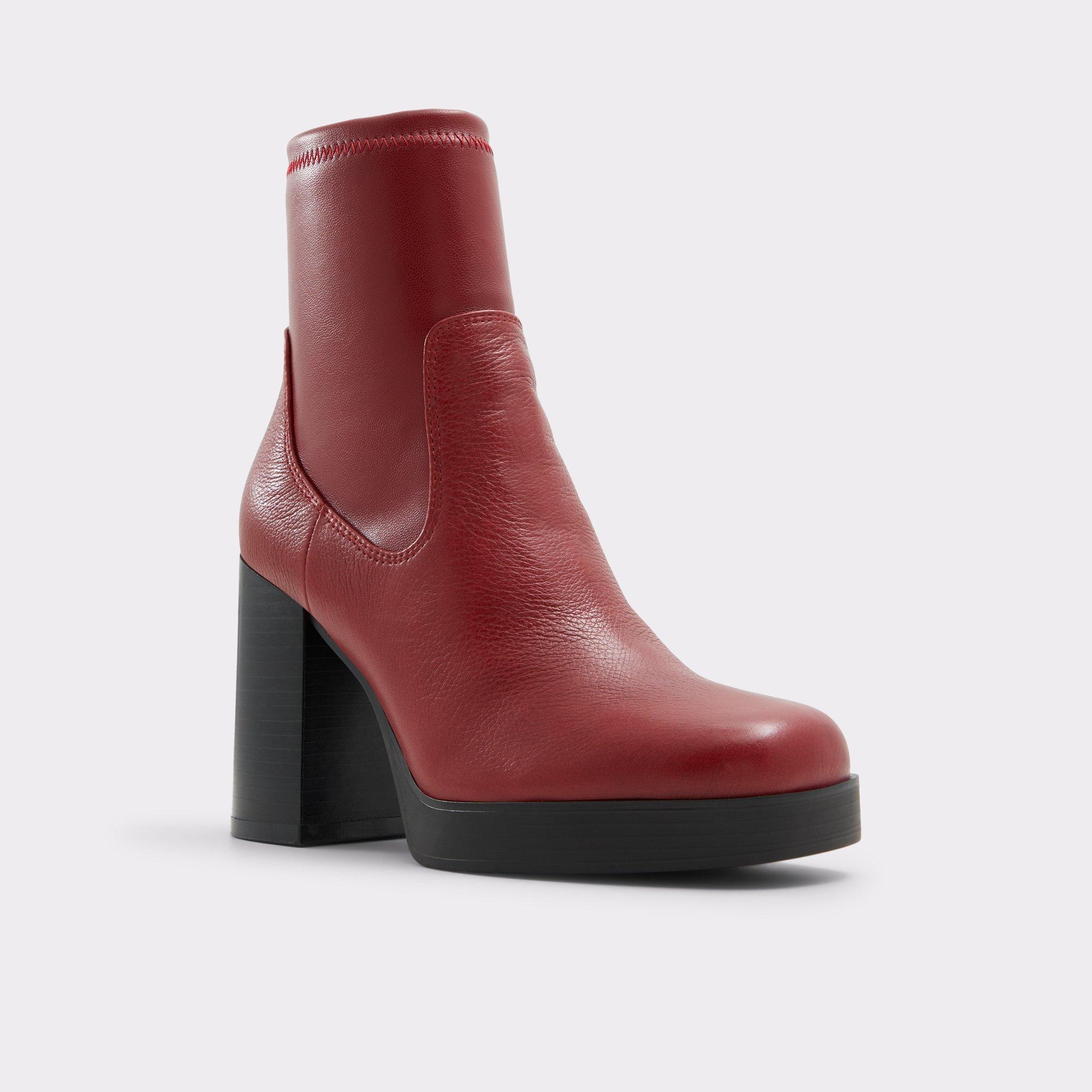 ALDO Seraphica - Women's Ankle Boot - Red, Size 9 Product Image