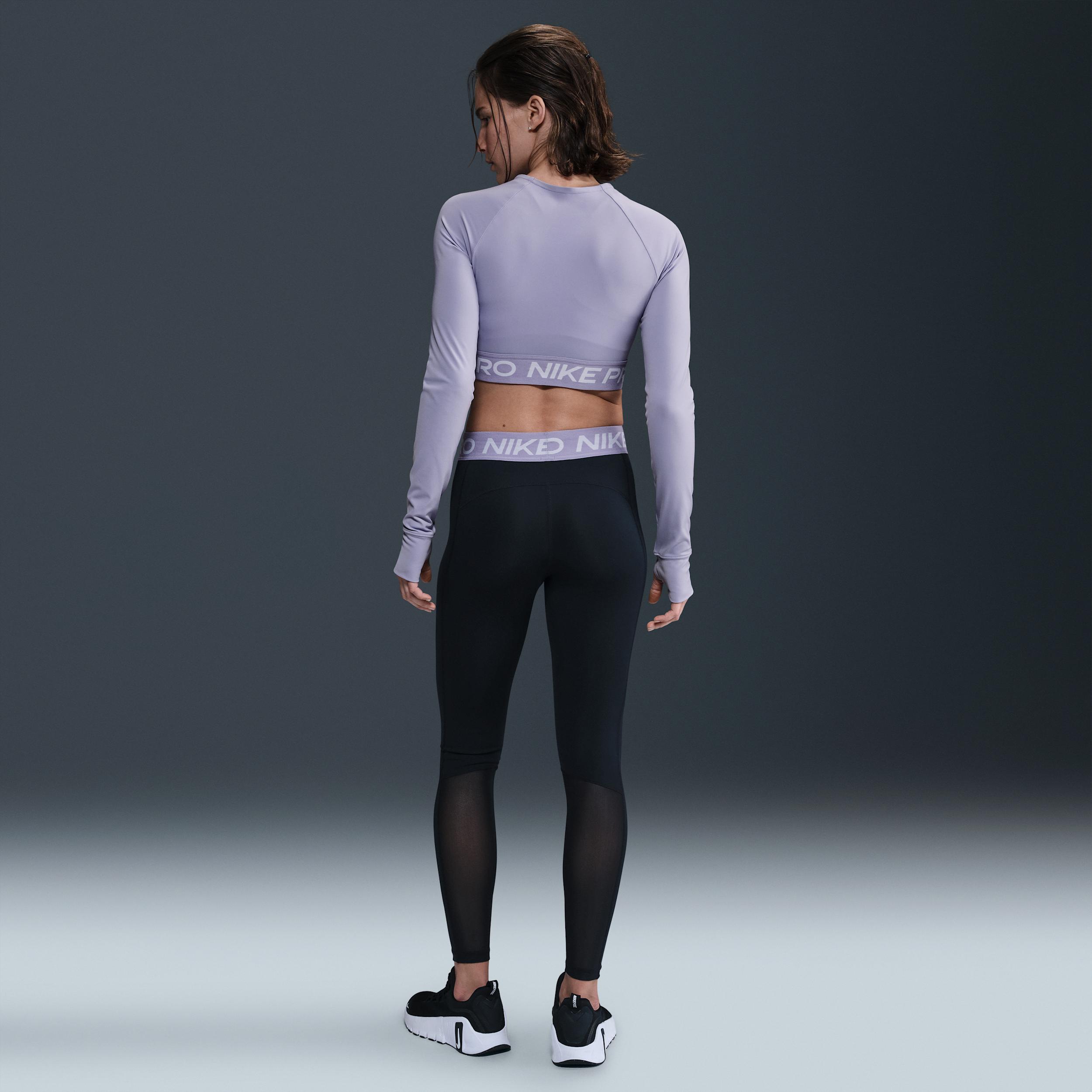 Women's Nike Pro Dri-FIT Cropped Long-Sleeve Top Product Image
