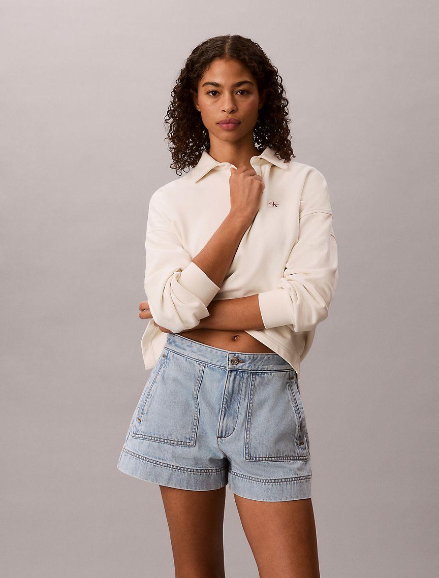 Denim Utility Shorts Product Image