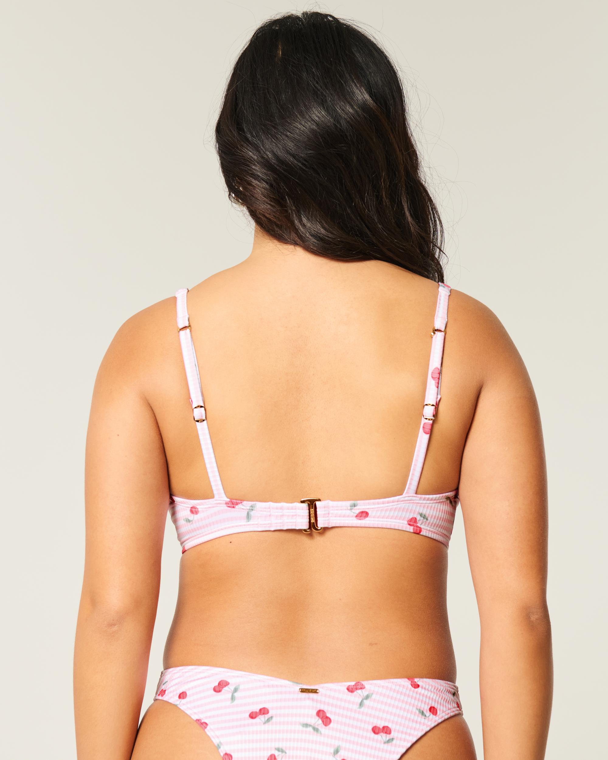 Curvy High Apex Ribbed Underwire Bikini Top Product Image