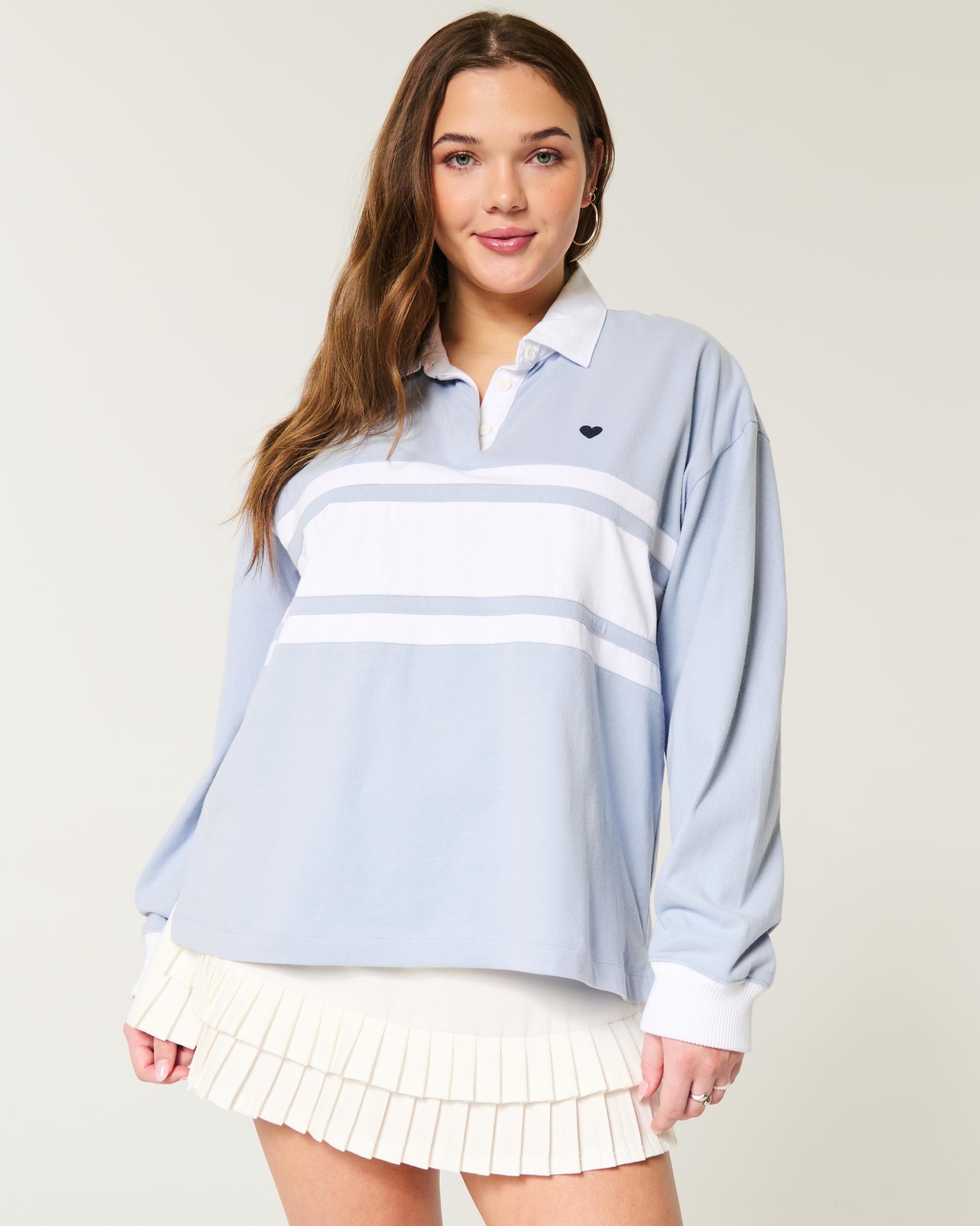 Easy Teddy Bear Graphic Rugby Polo Product Image