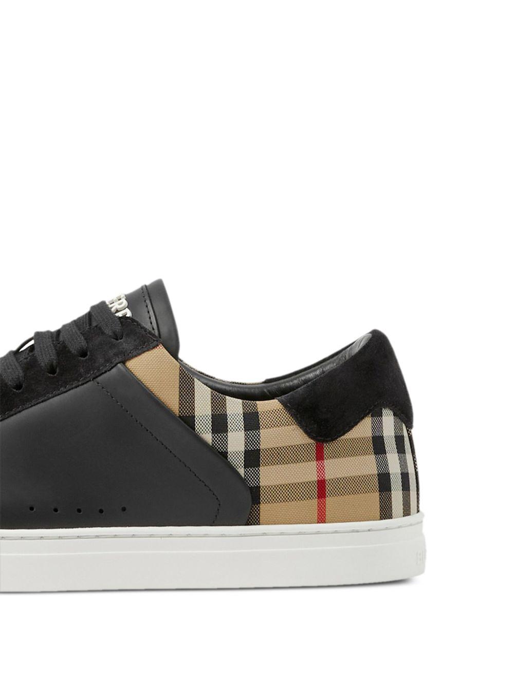Vintage check-print sneakers Product Image