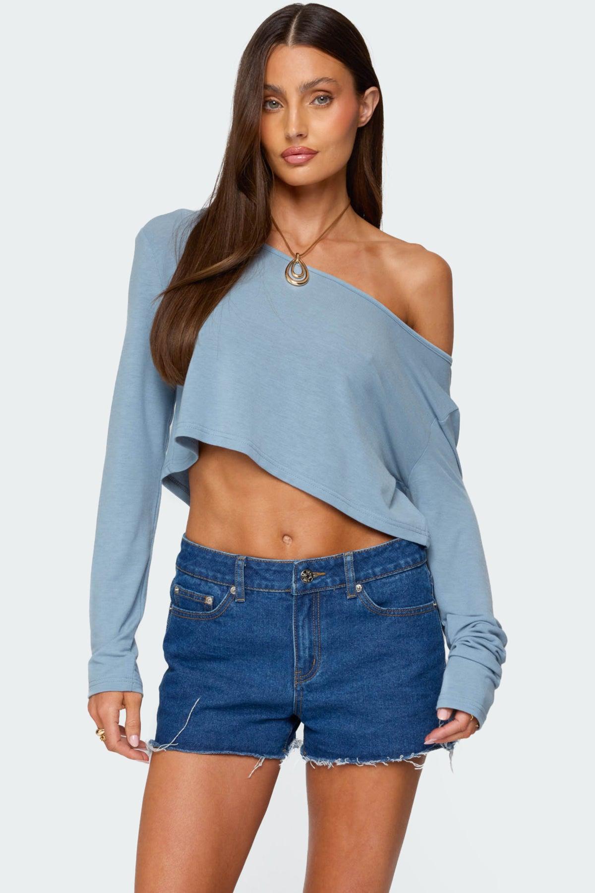 Cropped Off Shoulder Top Product Image