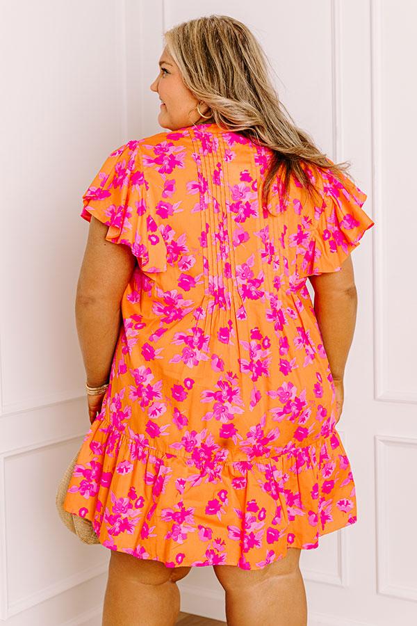 Island Glow Floral Mini Dress Curves Product Image