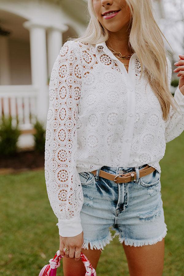 Send My Love To Paris Crochet Top Product Image
