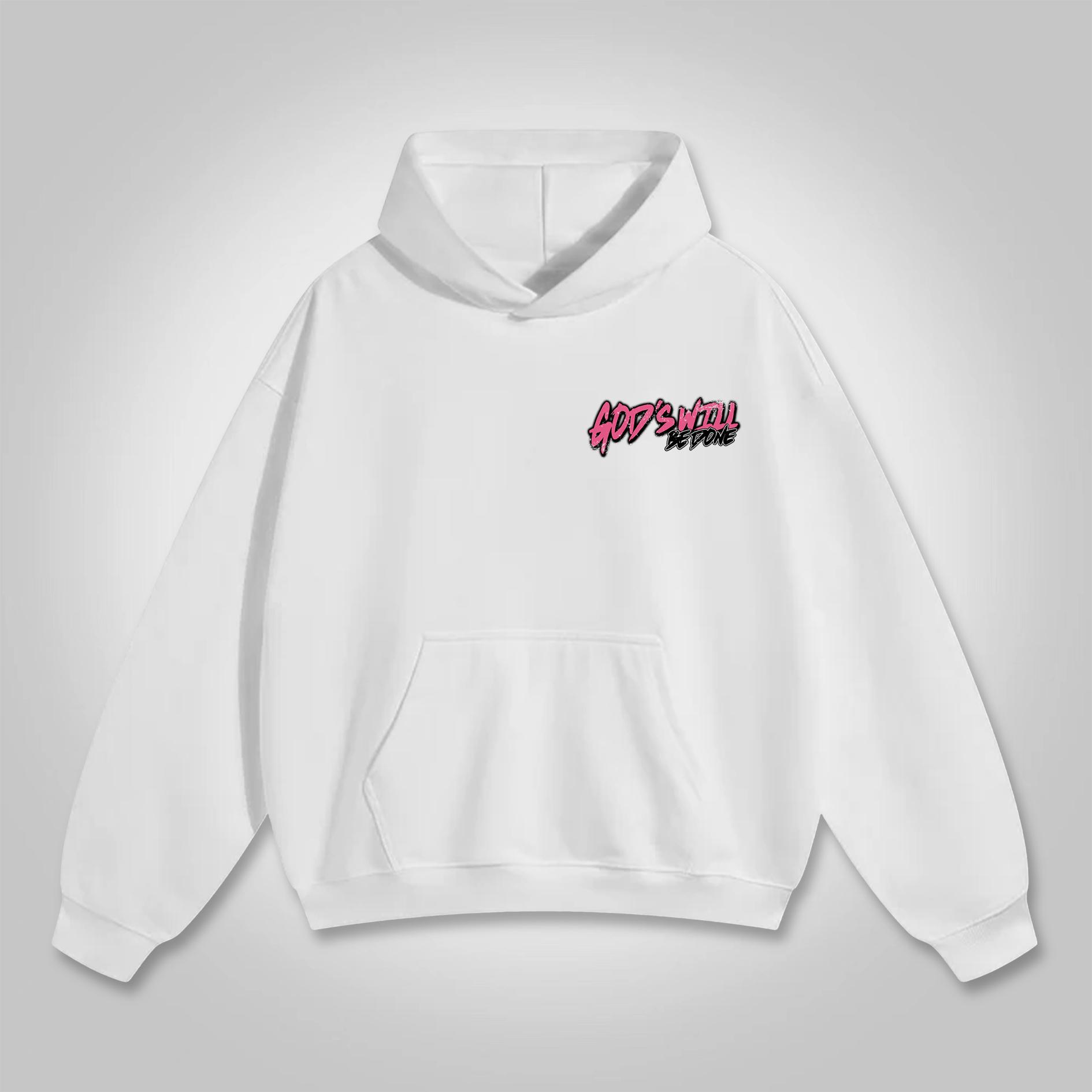 Men's God's Will Be Done Graphic Oversized Hoodie Product Image