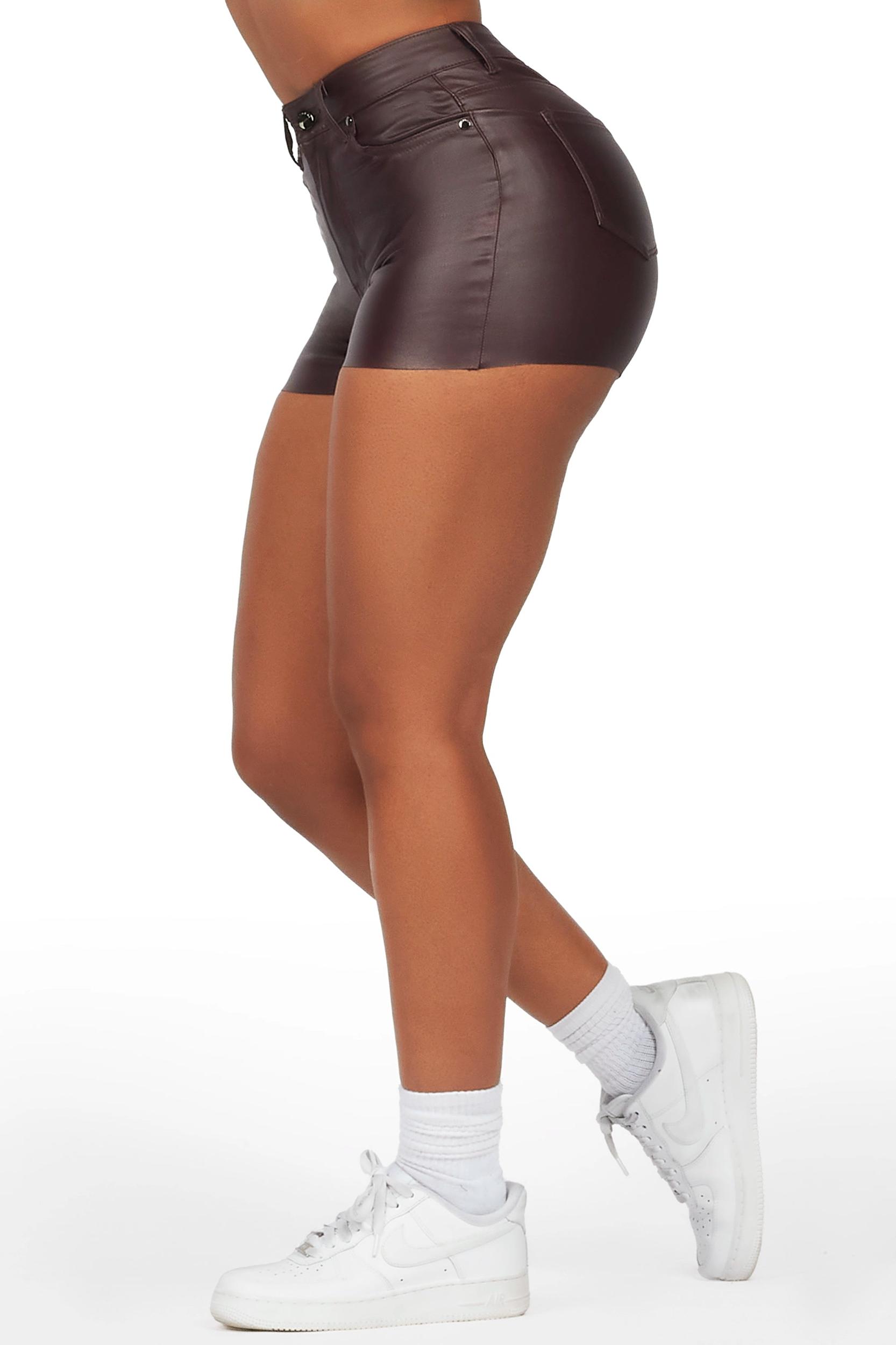 Tamry Wine PU Short Female Product Image