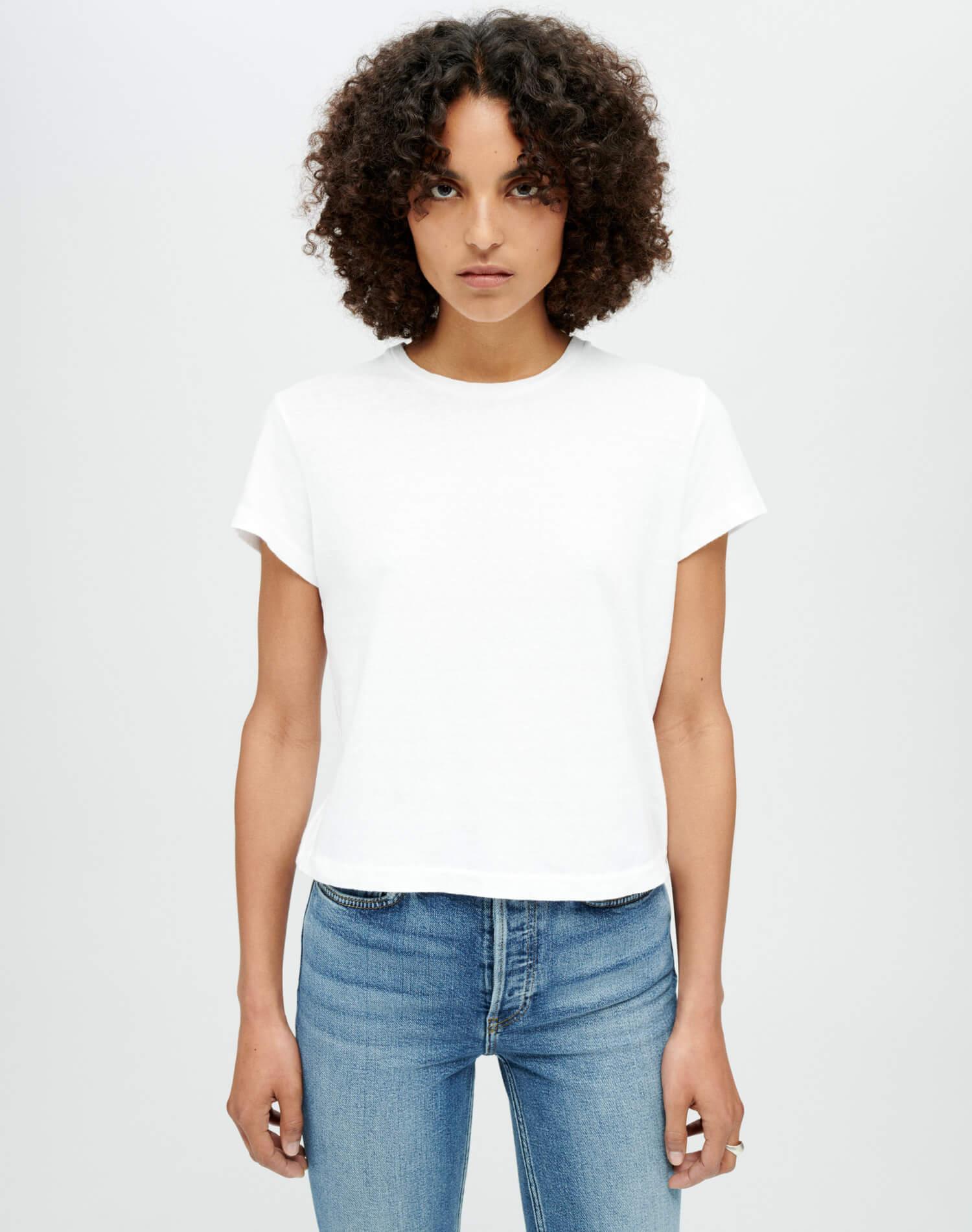 Hanes 1950s Boxy Tee - Optic White Female Product Image