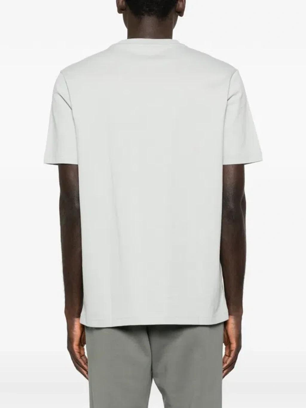 HUGO BOSS Logo-detail T-shirt In Gray Product Image